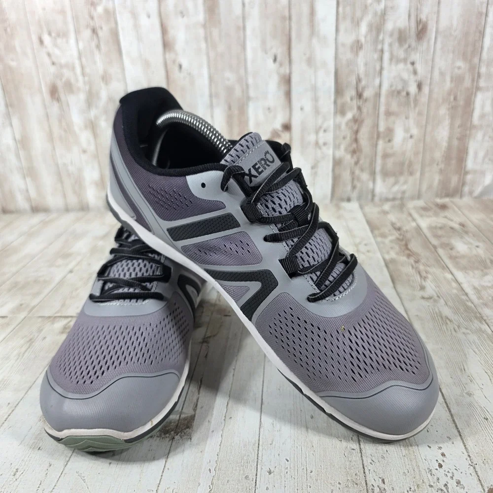 Xero HFS II Womens 11 Gray Black Road Running Shoes Zero Drop Minimalist XY02-06